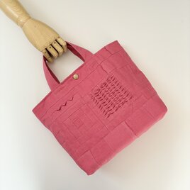 小さな布たちのトートバッグ オールドローズ