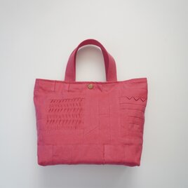 小さな布たちのトートバッグ オールドローズ