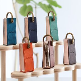 モノグラムレザー コインケース 小銭入れ ボックス型 コインケース LF-035 ヌメ革ALL コンパクト