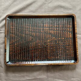 黒柿拭漆我谷盆 トレー 336mm×183mm×17mm IM636 | iichi 日々の