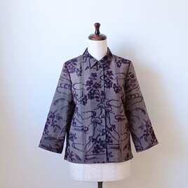 紬のチュニック 着物リメイク 着物リメイク チュニックワンピース 紬 M ～L - ZX-ZX-ZX'S