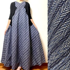 有松絞り浴衣リメイク　　チュニック&ワンピース（まとめ) 着物リメイク 有松絞り浴衣リメイク ワンピース チュニック 木綿