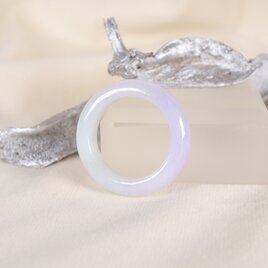 ラベンダー翡翠のグラデーションくりぬきリング 16号