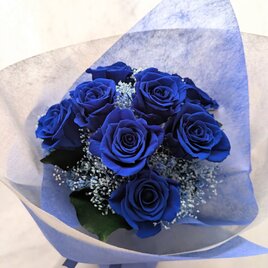 Moitie 初期青薔薇ヘッドドレス Moi-meme-Moitie - Moi-meme-Moitie ヘッドドレス 青薔薇 別珍