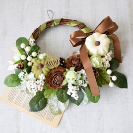 春色　ミモザ　ミモザリース　三日月Wreath 春色 ミモザ ミモザリース 三日月Wreath