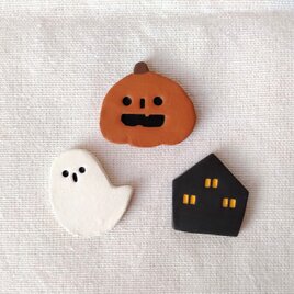 ハロウィンのブローチ3点セット
