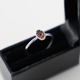 【秋冬限定】Smoky Quarz Mil RING / SV925 スモーキークォーツ 天然石
