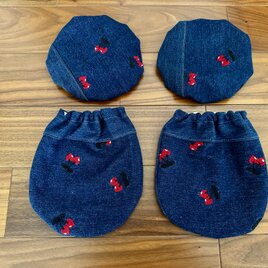 本革☆パッチワーク☆手縫い カバン お散歩バッグ ハンドメイド