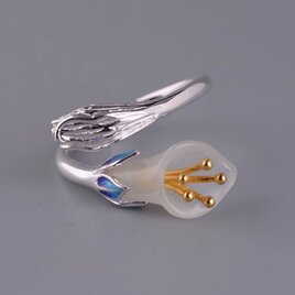 ＜受注制作＞花のかんざし　パール　黒檀　母の日プレゼント　K045 受注制作＞花のかんざし パール 黒檀 母の日プレゼント K045