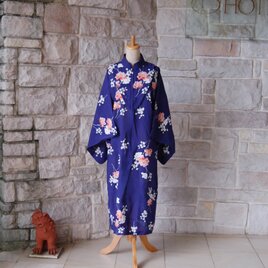 A210着物リメイク ロングワンピース&ケープ★リボン・ブローチ ワンピース | 椿屋 KIMONO DRESS