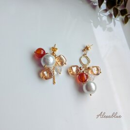 ストロベリークォーツ ピアス Strawberry Quartz 天然石ピアス