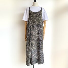 Vネック ワンピース【送料込み】浴衣リメイク フレンチスリーブ