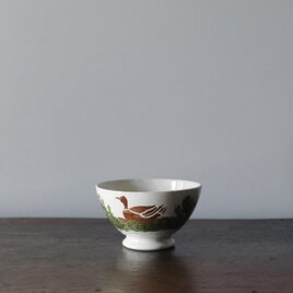 Choisy le Roi ショワジールロワ 白鳥柄 カフェオレ ボウル ステンシル フランス アンティーク 0502352