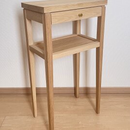 受注生産・特注オーダー可能】引き出し付きコンソールテーブル　北海道産ミズナラ≫