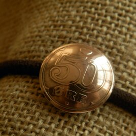 ＃H262  Danmark Coin Hair Elastic