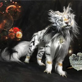 九尾　狐　アートドール　オリジナル　陽狐 sold out 九尾の狐 フォックス キツネ 妖狐 白狐 fox 羊毛