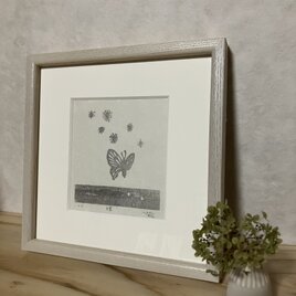 「蝶」額装作品