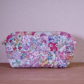 ハンドメイド　クロスステッチ　ポーチ　ファスナー　総刺し ハンドメイド クロスステッチ ポーチ ファスナー 総刺し | iichi