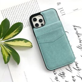 iPhone17Pro-Galaxy S25 カード収納可能 スタンド機能 iPhoneケース スマホケース