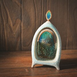 希少 富士山アート メタル陶板レリーフ 渡り鳥と富士 陶板レリーフ | iichi 日々の暮らしを心地よくする