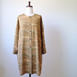 着物リメイク 大島紬 パッチワークのジャンパースカート | iichi