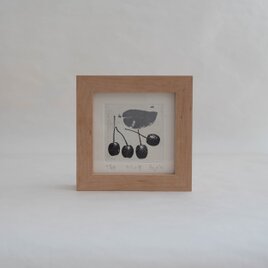 銅版画【LEAF】 デンマークアンティーク額 銅版画【LEAF】 デンマークアンティーク額