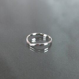 silver950 V字 甲丸リング