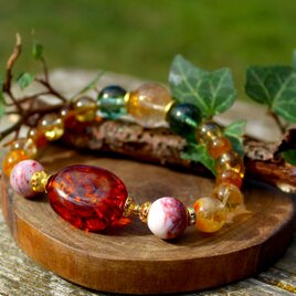 ★特選一連★愛の守護石♡【シェブロンアメジスト『紫水晶』6mmラウンド連】❤️ ☆限定ご提供☆濃厚♡愛の守護石【アメジスト紫水晶ラフカット