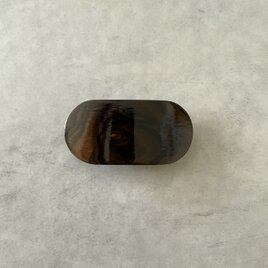 バレッタ 縞黒檀 ＳオーバルＢ