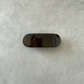 バレッタ 縞黒檀 ＳオーバルC