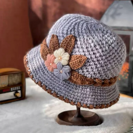 秋*冬*春 *レディース*ニット帽子*ふんわり*毛糸帽子*キャップ* ギフト