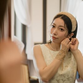 ヘッドドレス【ヴィンテージシルク×レース】