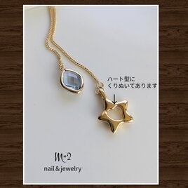 送料無料☆ぷっくりstarロングネックレス ネックレス