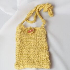 スマホポーチ☆カモミール染め