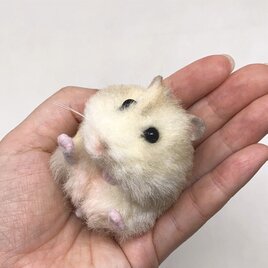 <受注制作>ジャンガリアンハムスターのぬいぐるみ プディング