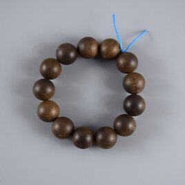 沈香　特選　18mm　ウッド　腕輪　ブレスレット　数珠　京都　京念珠　中古　JK10 【送料無料】