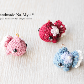 いちご☆あみぐるみヘアゴム New！／赤イチゴのあみぐるみヘアゴム / 一点売り | 動物＆果物