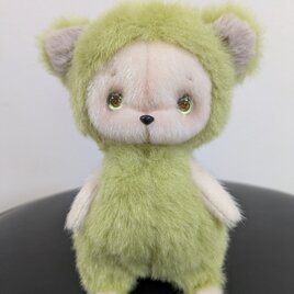 ぬいぐるみ☆着ぐるみみたいなくまさん☆立ち姿☆グリーン