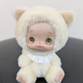 ぬいぐるみ☆着ぐるみ白猫さん☆粘土ドール