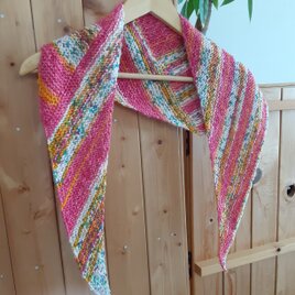 送料無料❤️opal毛糸アフガン編みのミニブランケット | iichi