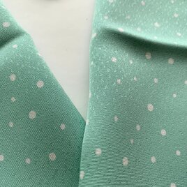 絹手染半衿（小雪・薄緑）