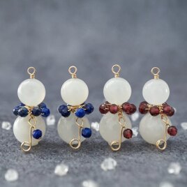 14kgf　ペリドットのひと粒雫チャーム 太陽の光があなたの未来を照らす ~peridot カード付き