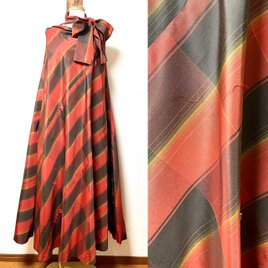 大島紬 フレアーワンピース | iichi 日々の暮らしを心地よくする