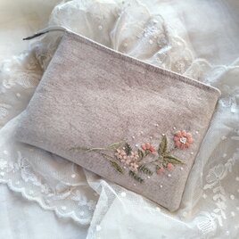 【リネン刺繍　ゆくゆく様オーダー専用ページ】マルチクロス　メガネケース リネン刺繍 ゆくゆく様オーダー専用ページ】マルチクロス メガネ