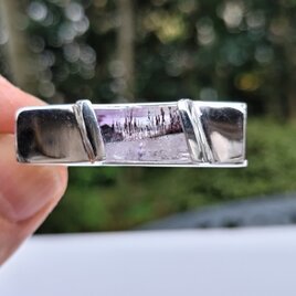 SV925　 ゲーサイトインアメシストのブローチ