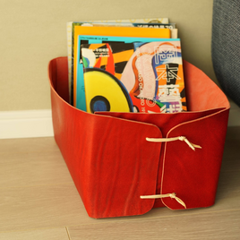 本革二つ折りミニ財布｜仕切り付きコインポケット｜真鍮ホック