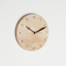 木彫り　振り子時計　ナラ材 木製 振り子時計 丸型 楢材15 | iichi 日々の暮らしを心地よく