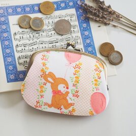 □リバティ×ミナペルホネンの親子がま口長財布・スリーピング