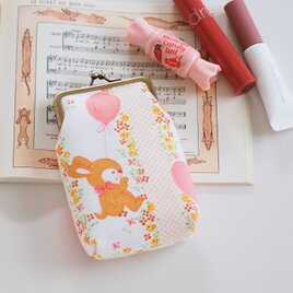 □リバティープリントのミニがま口キーホルダー / ベリス