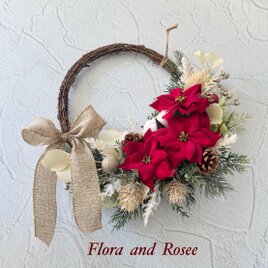 商品名【春陽】ゆきこ♥クリスマスローズのフラワーリース 春リース